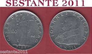 V54 VATICAN CITY VATICANO GIOVANNI XXIII 100 LIRE 1961 KM# 64.2 BB+ / VF+ - Imagen 1 de 1