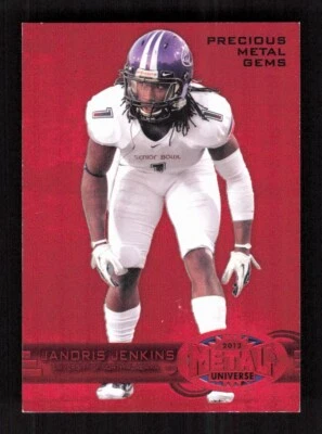 2012 Fleer Retro #M-88 Janoris Jenkins Red Precious Metal Gems #'d /100 - Image 1 of 2