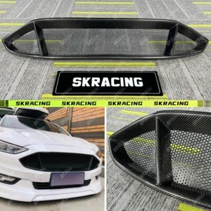 Parachoques delantero parrilla superior negro brillante fibra de carbono para Ford Mondeo Fusion 17-18 - Imagen 1 de 20