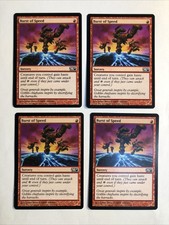 4x MTG Core set 2010 M10 burst of speed EX/NM Magic the Gathering