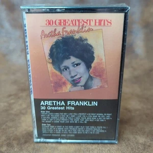New! Aretha Franklin 30 Greatest Hits Double Play Cassette 1986 SEALED! - Picture 1 of 2
