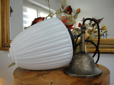 AURUM DE43541249 Deckenlampe Jugendstil Hängelampe Antik Pendelleuchte Messing Glas Art déco Edel