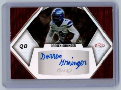 2023 SAGE Low Series - Autographs Darren Grainger #A-DG Red (AU, RC) - Image 1 of 2