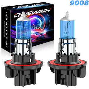 2PCS 9008/H13 Headlight Bulbs Bright For Jeep Patriot 2.0L 2.4L 2007 2008-2016 - Picture 1 of 10