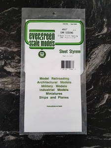 EVERGREEN 1/48 O SCALE CAR SIDING 3-1/4" SPACING STYRENE SHEET ITEM 4067 F/S - Picture 1 of 2