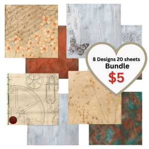 Couture Creations 12x12 Double Sided Paper - Steampunk Dreams 20 pk Bundle - Bild 1 von 1