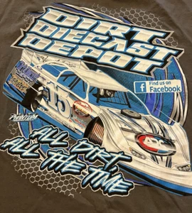 DIRT DIECAST DEPOT DIRT LATE MODEL SHIRT 2XL XX ALL DIRT ALL THE TIME - RARE - Bild 1 von 13