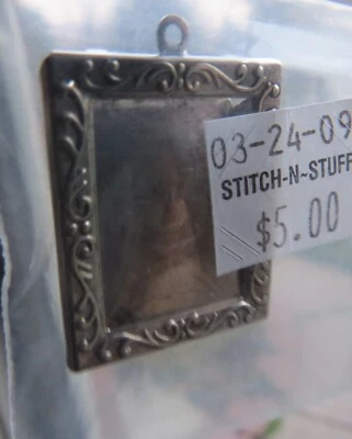 NOVELTY Embossed Picture Frame For Micro embroidering cross stitch CHARM 1"+ - Image 1 of 3