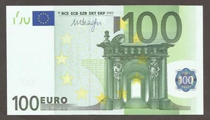 European Union - Germany, 100 Euro 2002, UNC; P-18x; L-B105x3; Draghi; "R006H4" - Picture 1 of 2