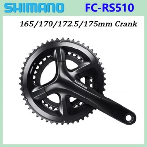 New Shimano RS510 2x11 Speed Road Bike Crankset 165MM 170MM 172.5MM 175MM 50-34T - Picture 1 of 9