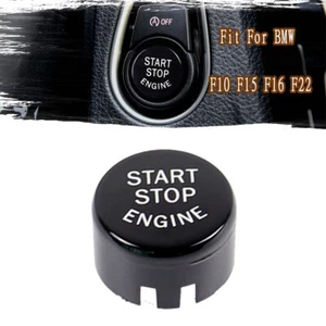 Black Car Engine Start Stop Button Switch Cover Trim For BMW F20 F22 F30 F10 - Picture 1 of 7