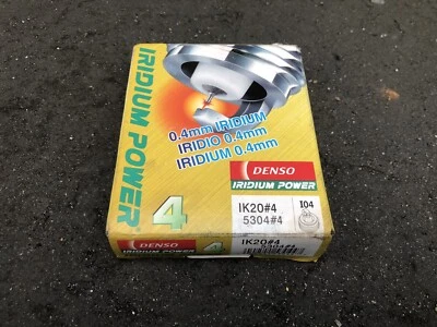 Paquete de 4 bujías de alimentación de iridio Denso originales OEM IK20 5304 Foto 1 de 3