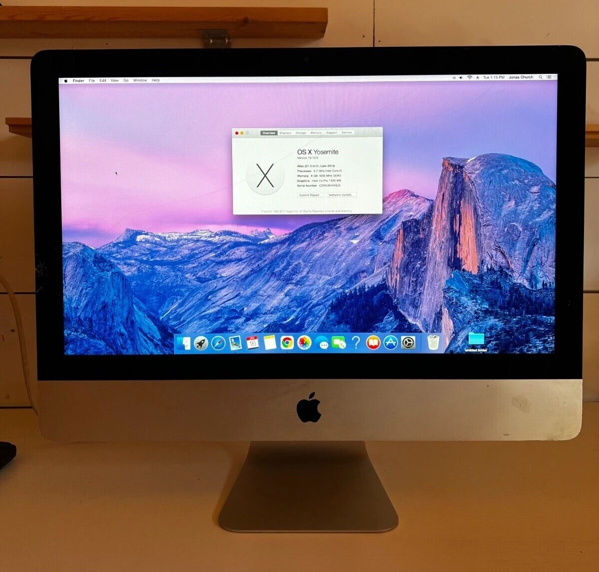 Mac OS X 10.10, Yosemite 8 GB RAM Apple Desktops & All-In-One