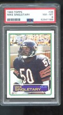 1983 Topps #38 Mike Singletary ROOKIE RC PSA 8 Graded Football Card NFL Bears