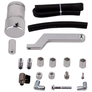 Aluminum Oil Catch Can Tank For Dodge RAM 1500 2500 Trucks 5.7L 6.2L 6.4L 09-19 - Picture 1 of 11