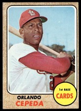 1968 Topps #200 Orlando Cepeda   Baseball St. Louis Cardinals