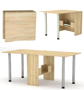 Tisch Klapptisch Esstisch klappbar Funktions -Büro -Tisch Sonoma Eiche MODERN - Bild 1 von 5