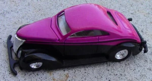RACING CHAMPIONS HOT ROD MAGAZINE 1937 FORD BLACK/PINK 1:64 LOOSE - Picture 1 of 5