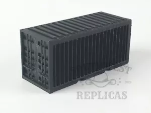SW Réplicas HO Escala 220-1001: 20' CONTENEDOR DE CARGA - AMBAS PUERTAS CERRADAS - NEGRO - Imagen 1 de 1