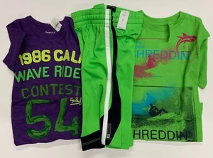 NWT GAP Lot of (3); Lime Green & Purple; Shorts & Short Sleeve Shirts; Sz M (8) - Picture 1 of 12