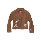 00’s French Connection Floral Corduroy Jacket Brown Womens UK14