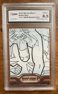 Iron Man 2 Marvel sketch card GMA 8.5 NM-MT+ Jerry Gaylord Franchize puzzle 2010 - Image 1 of 3