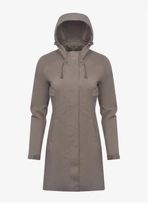 Chaqueta de lluvia larga LeMieux Grace para damas nueces | Costuras grabadas, capucha - Imagen 1 de 9