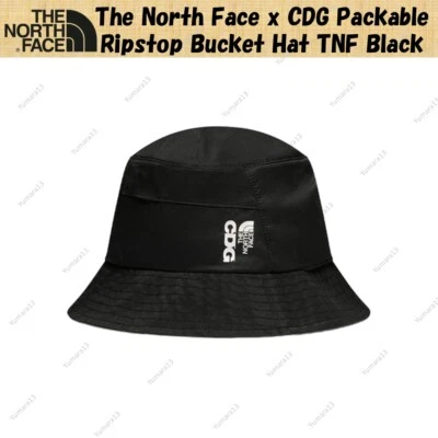 The North Face x CDG Packable Ripstop Bucket Hat TNF Black - Image 1 of 4