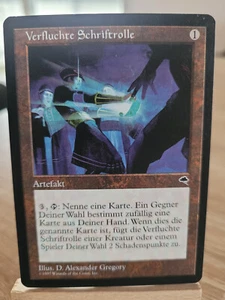 1x Cursed Scroll - German - FBB - EDH - Vintage - Modern #2237 - Picture 1 of 2