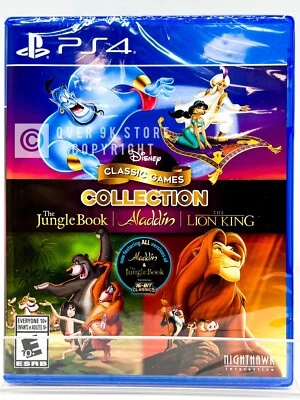 Disney Classic Games Collection Jungle Book - Aladdin - Lion King - PS4 - New - Image 1 of 4