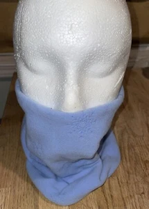 Girl’s TURTLE FUR Light Blue Snowflake Fleece Neck Gaiter - Picture 1 of 5