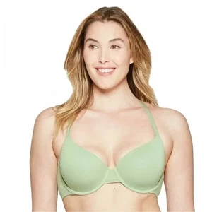 Auden Everyday T-Shirt BH Gr. 32DD kiwigrün Demi Coverage leicht gefüttert Neu mit Etikett - Bild 1 von 8