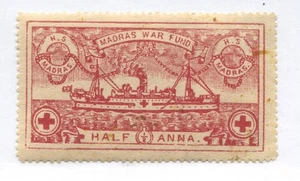 India Madras War Fund stamp 1/2 anna mint o.g. - Picture 1 of 1