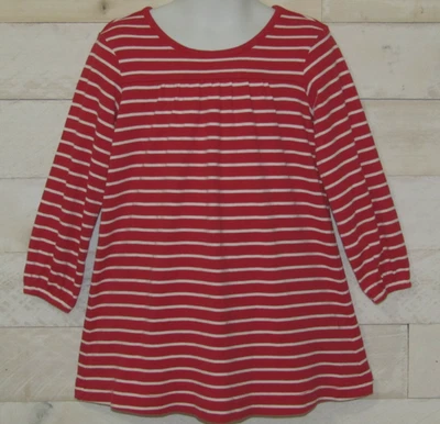 Hanna Andersson Dress Red & White Candy-Cane Striped Christmas 100 Girls 4T - Image 1 of 2