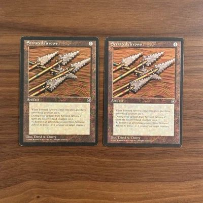 Serrated Arrows LP/MP x2 Homelands 1995 Magic the Gathering MTG TCG - Image 1 of 2