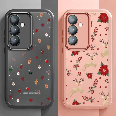 For Samsung S25 Ultra S24 S23 A56 A16 A15 A55 A36 A35 Soft Christmas Case Cover - Image 1 of 4