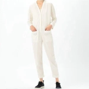 James Perse Jumpsuit Elfenbein Ultrafeincord 325 $ Damen XL Lesen " - Bild 1 von 12
