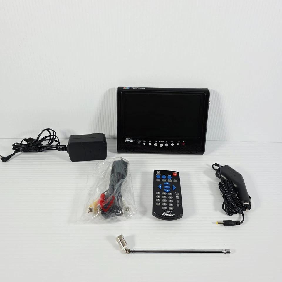 Digital Prism 7" Portable TV Player (Model ATSC-710) Handheld Mini TV - Tested  - Image 1 of 4