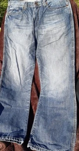 DKNY Broadway Jeans, Mens Waist 34 Inside Leg 32 Blue Denim Trousers Casual - Picture 1 of 7