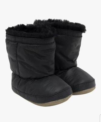 НОВЫЙ ROBEEZ 'ASHEVILLE' ЧЕРНЫЙ ЗАГРУЗКИ 0/3, 3/6 И 9/12 МЕСЯЦЕВ - Изображение 1 из 4