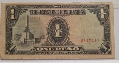 WWII JIM 1 Peso Philippines Texas Mini-Fest Red Overprint Signed + Bonus! Ph2a  - Image 1 of 4