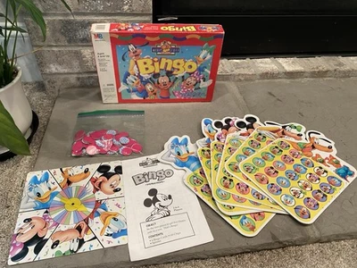 VINTAGE Mickey's Stuff Kids Bingo Disney Milton Bradley 1992 Mouse 4327 COMPLETE - Image 1 of 4