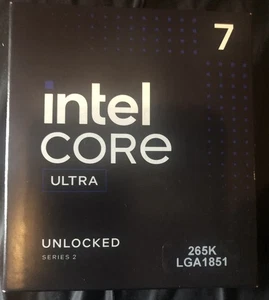 Intel Core Ultra 7 265K Arrow Lake 20 cœurs 20 threads LGA 1851 Neuf - Photo 1/4