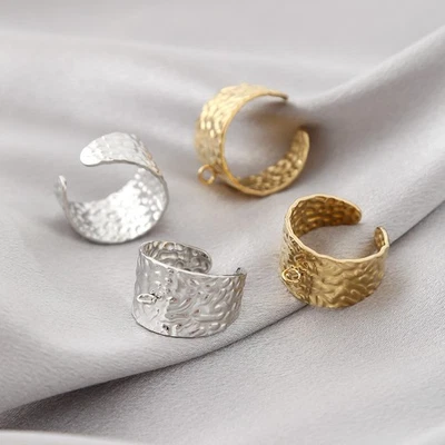 Base de anillo de acero inoxidable de 20 piezas con anillo de salto para hacer anillos hágalo usted mismo para mujer Foto 1 de 4