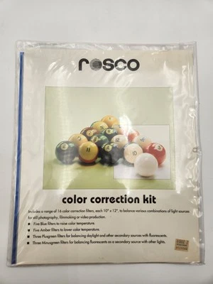 Vintage Rosco Set of 16 Gel Filter Color Effects Kit 10" x 12" NEW - Image 1 of 4