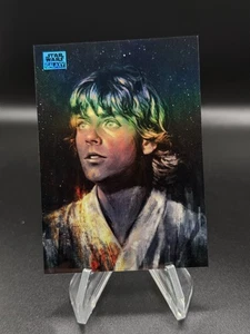 2024 Topps Chrome Star Wars Galaxy Luke Skywalker #83 Aqua Refractor /199 - Bild 1 von 2