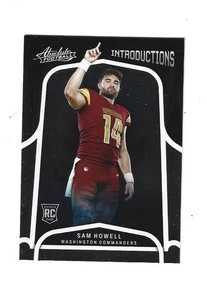 Absolute Introductions #4 2022 Sam Howell Washington Commanders - Imagen 1 de 2