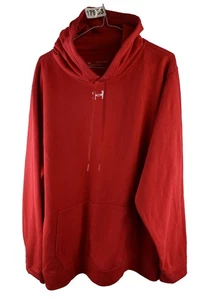 UNDER ARMOUR Red Hoodie size 2XL Mens Loose Pullover Sports Jumper Casual - Picture 1 of 8