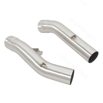 For Yamaha FJR1300 2001-2023 Motorcycle Tube Exhaust Middle Link Pipe Left Right - Image 1 of 4