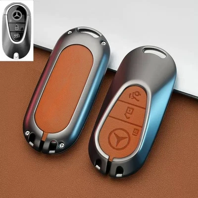 Key Fob Case Cover for Mercedes-Benz C E S GLS CLA E300 Key Protective Shell - Image 1 of 4